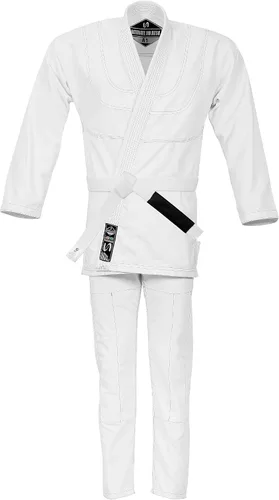 Vista 4 de Summer Edition - Kimono ultraligero BJJ Gi Uniforme - Peso ligero 100% algodón (cinturón blanco)