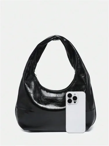 Vista 5 de Floerns Bolso de mano de cuero vintage para mujer, bolso Hobo con asa superior