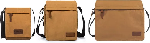Vista 24 de Sechunk Vintage Canvas Messenger Cross body bag Shoulder bag