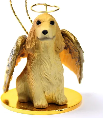 Vista 204 de Conversation Concepts Adorno navideño: Chihuahua, pelo largo 19-Dorado