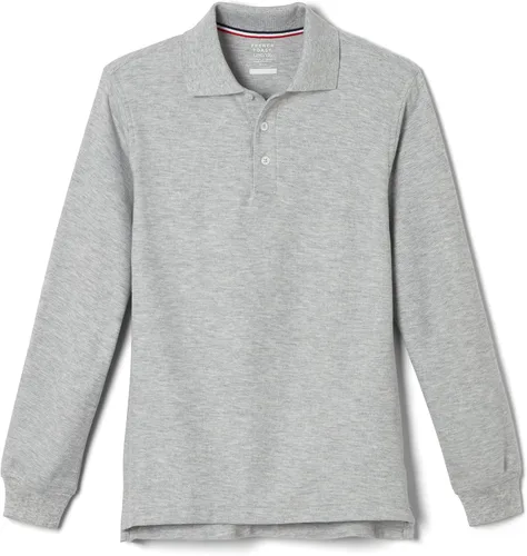 Vista 14 de French Toast Camisa de uniforme escolar de piqué con manga larga para niños y niñas, Azul marino