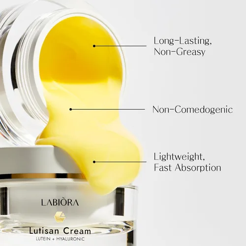 Vista 7 de Lutisan Crema hidratante facial – Luteína, niacinamida y extractos naturales, crema diaria para el rostro con cuidado calmante y refrescante
