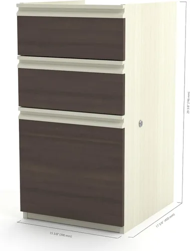 Vista 3 de Bestar Prestige + Pedestal complemento, 16 W, chocolate blanco y Antigua