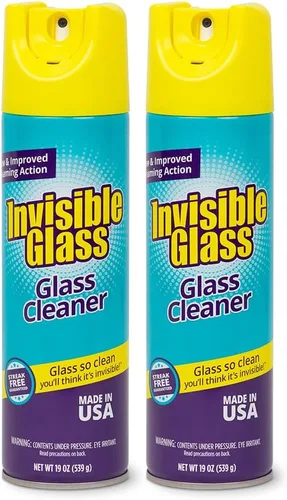 Vista 10 de Limpiador premium de vidrio Invisible Glass 91160, 19 onzas líquidas. 1 Paquete (con lata fácil de agarrar)