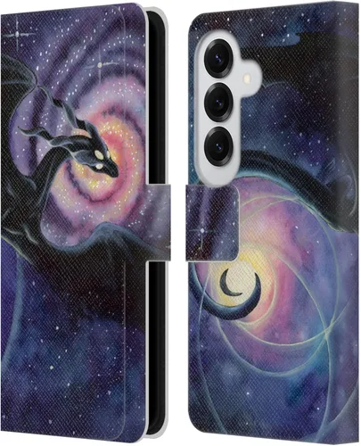 Vista 125 de Head Case Designs Officially Licensed Carla Morrow Galactic Entrancement Dragons Leather Wallet Case Compatible with Samsung Galaxy A07 4G