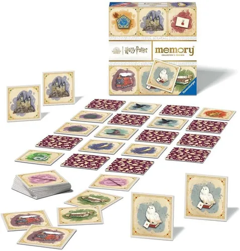 Vista 3 de Ravensburger Juego de memoria de coleccionista de Harry Potter, pares de fotos a juego para niños a partir de 6 años