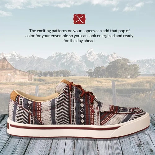 Vista 2 de Twisted X Hooey Lopers Zapatillas de lona para hombre