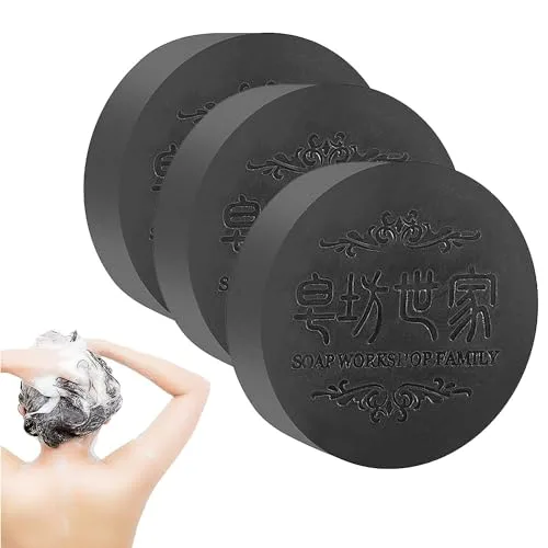Vista 9 de Black & Thick Fallopia Multiflora Shampoo Bar con extracto He Shou Wu – Limpia profundamente, promueve el crecimiento, previene la pérdida
