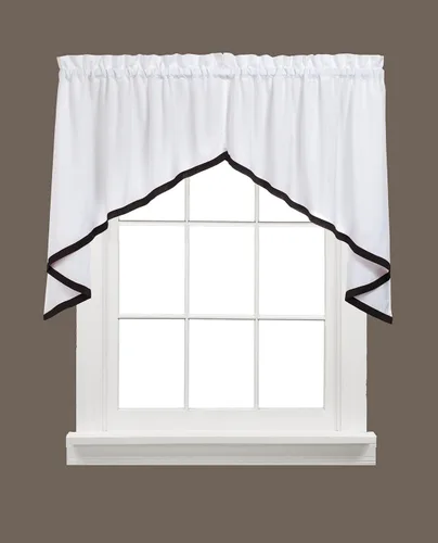 Vista 16 de SKL Home Sutton Cenefa para ventana, 18 x 38 pulgadas, Burdeos