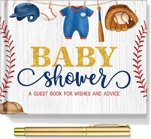 Vista 21 de Fuyoooo 27 piezas de libro de invitados para baby shower de safari en la jungla con tarjeta de lugar floral y sello de inicio de sesión para baby