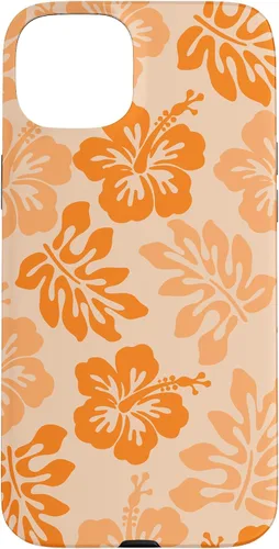 Vista 9 de Orange Hibiscus Y2K Tropical Floral Hawaiian Flowers Pattern Case for iPhone 17