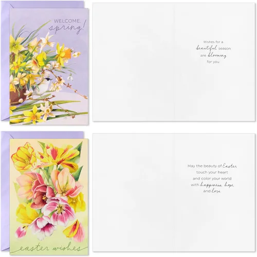 Vista 5 de Hallmark Tarjetas de Pascua con sobres, paquete surtido de 36 (Marjolein Bastin)
