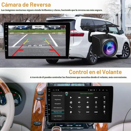 Vista 5 de Android 13 Radio estéreo para automóvil para Toyota Sienna 2004-2010, Carplay inalámbrico y Android Auto con 4G+64G soporte Bluetooth/Control