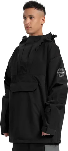 Vista 31 de GSOU SNOW Chaqueta de esquí para hombre, abrigo de nieve para snowboard, cálido, invierno, impermeable, con capucha