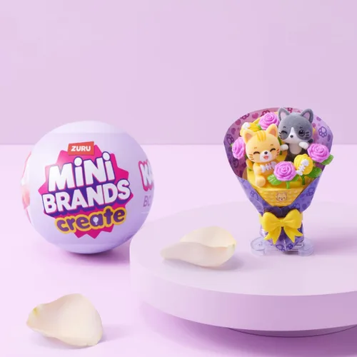 Vista 6 de Mini Brands ZURU Mini Kawaii Bouquet Capsule Series 1 (paquete de 2)