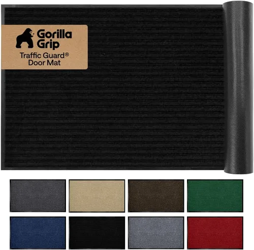 Vista 38 de GORILLA GRIP Traffic Guard - Tapete resistente para interiores y exteriores Negro