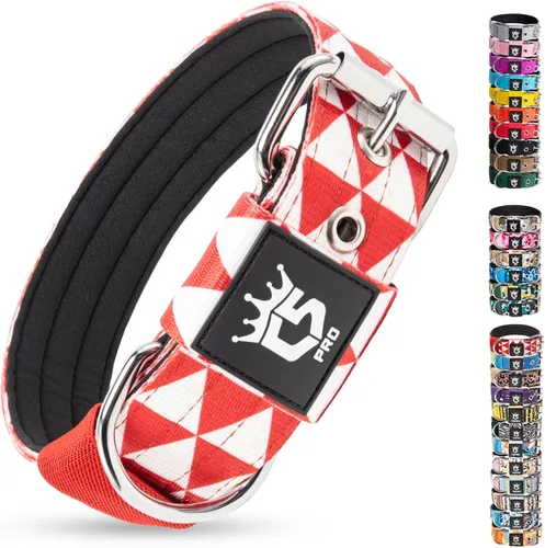 Vista 23 de TSPRO Collar Táctico para Perro de 1.25 Pulgadas de Ancho Collares Gruesos para Perro con Hebilla de Metal de Servicio Pesado, Duradero, Fuerte