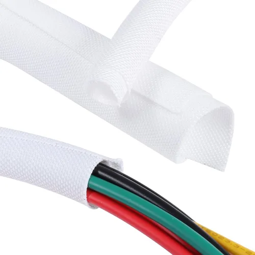 Vista 13 de Tubo de alambre trenzado autoenvolvente de automóvil de 1-1/8 pulgadas, 26 pies, ligero, flexible y de repuesto para telar de cableado de arnés