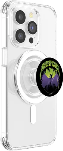 Vista 3 de Disney Sleeping Beauty Maléfica - Retrato de llama verde PopSockets MagSafe PopGrip para iPhone