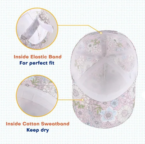 Vista 80 de Peecabe Gorra de béisbol para niños pequeños, unisex, de algodón, ajustable, para bebés, niños, gorra de béisbol para niñas de 1 a 5 años