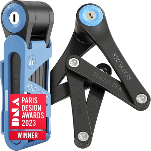 Vista 13 de Seatylock FoldyLock Mini Candado Plegable para Bicicleta - Candado de Bicicleta Ligero Patentado de Servicio Pesado - Protector Antirrobo con Llave