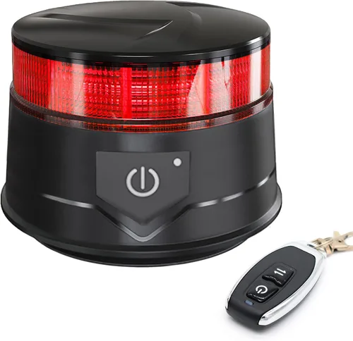 Vista 13 de Agrieyes Clase I Gran Luz de Baliza LED de 6.6 Pulgadas, 80W, Luces de Advertencia y Precaución Automáticas Sensibles a la Luz, Luces Ámbar2