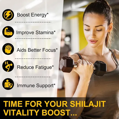 Vista 7 de Gomitas Shilajit, 3000 mg de oro Shilajit del Himalaya con Ashwagandha, musli negro, gokshura para hombres y mujeres, sin OMG y gelatina, 60