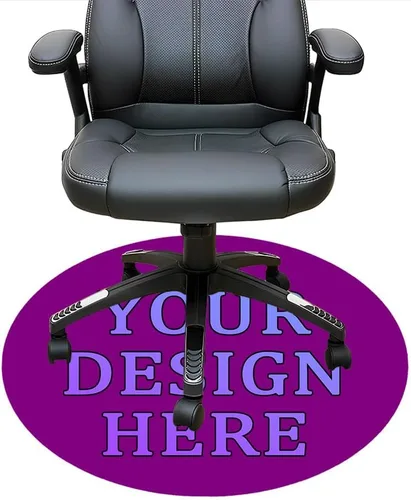 Vista 44 de Tapete redondo personalizado para silla de escritorio de oficina, diseño de tu propio logotipo de foto, texto, alfombrillas circulares