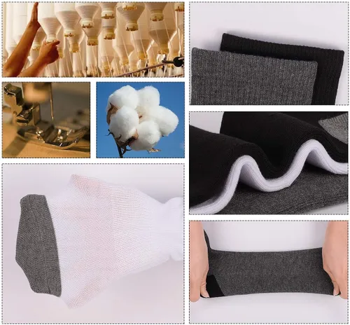 Vista 5 de COOVAN 12 Pairs Mens Cushion Ankle Socks Men 12 Pack Low Cut Comfort Breathable Casual Socks