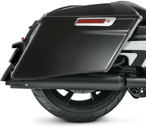 Vista 11 de TCT-MOTORPARTS Alforjas rígidas extendidas de 4 pulgadas, color gris, aptas para Harley CVO Touring modelos FLT, FLHT, FLHTCU, FLHRC, Road King