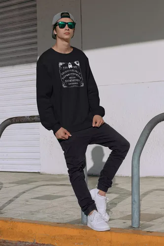 Vista 6 de Pop Threads Ouija Board Seance Spirit Board Long Sleeve Tshirt Tee T Shirt Men Girls Boys