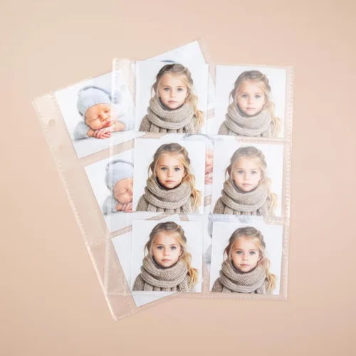Vista 11 de Álbum de Fotos de Cabina de Fotos 2x6 - Cuaderno con Purpurina de 6 Anillos Carpeta Brillante con 20 Fundas para Fotos de 2 por 6 - Se Adapta a 80