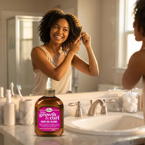 Vista 7 de Difeel Biotin Growth and Curl - Mezcla de aceite para el cabello, tamaño de viaje, 2.5 onzas.