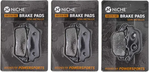 Vista 9 de NICHE Juego de pastillas de freno para Kawasaki Versys 650 43082-0155 43082-0150 43082-0151 Delanteras traseras orgánicas