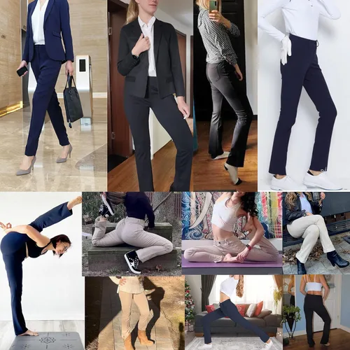 Vista 5 de HARTPOR Women's Yoga Dress Pants Stretchy for Work Office Slacks for Business Casual Pants PetiteRegular with Pockets