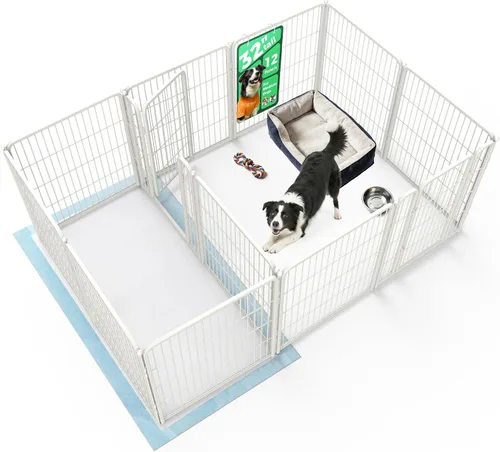 Vista 63 de FXW Homeplus Unleashed Corralito para Perros de Interior - Juego Sin Estrés y Seguro, Resistente de 24 Pulgadas 2 Paneles Corralito para Cachorros
