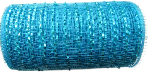 Vista 24 de YYCRAFT cinta metálica de malla de poliéster para decoración y manualidades, 10 yardas Rosa