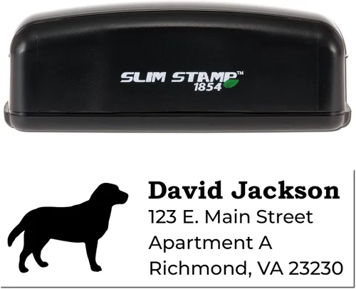 Vista 97 de Airedale Terrier Address Stamp, Custom Airedale Terrier Hand Stamp for Dog Lovers, Duo Rubber Return Address for Pet Owners Montaje manual Duo