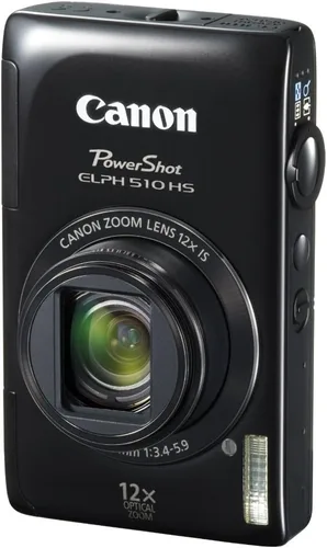 Vista 3 de Canon PowerShot ELPH 510 HS 12.1 MP CMOS Cámara digital con video Full HD y lente ultra gran angular (negro)