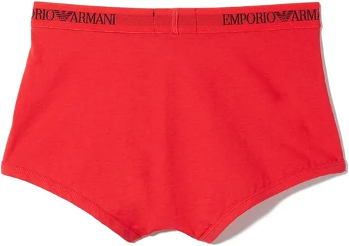 Vista 3 de Emporio Armani Troncos de algodón, paquete de 3 Negro/Blanco/Rojo