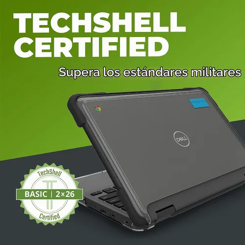 Vista 7 de Gumdrop SlimTech - Funda para Chromebook Dell 3120 de 11.6 pulgadas, 3110 3100 (2 en 1), funda protectora para laptop rígida a presión para niños