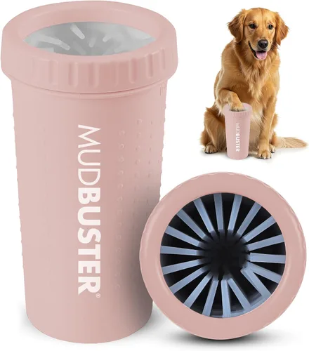 Vista 11 de Dexas MudBuster Limpiador Portátil de Patas de Perro - Calidad Premium, Azul, Tamaño Pequeño para Suministros y Accesorios para Mascotas