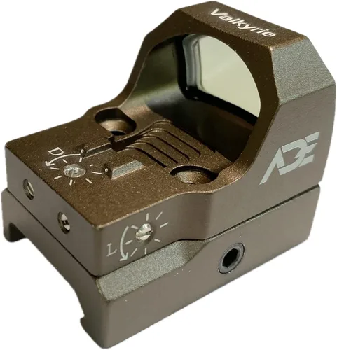 Vista 6 de Ade Advanced Optics Valkyrie RD3-023 Generation 2 - Mira de punto verde, tierra oscura plana, compatible con pistolas RMR/SRO