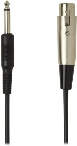Vista 2 de Shure Cable C15AHZ de 15 pies con enchufe de teléfono de 1/4 pulgadas en el extremo del