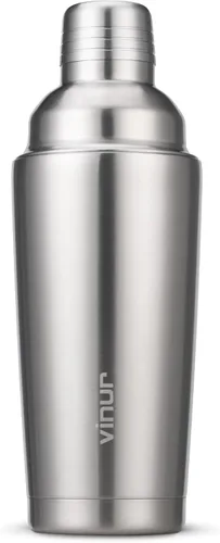 Vista 13 de VINUR Coctelera aislada, coctelera de Martini aislada al vacío de acero inoxidable de 20 onzas con colador integrado y tapa jigger para camarero