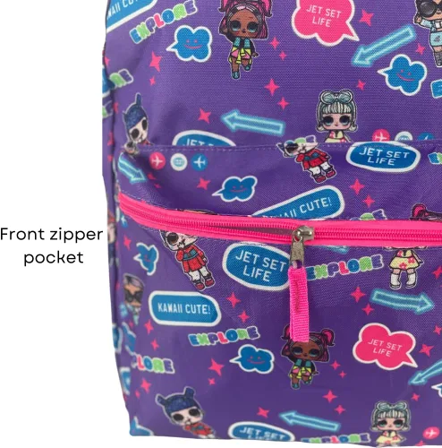 Vista 6 de LOL Surprise Mochila de 16 pulgadas con estampado completo Multi 16 pulgadas Mochilas Daypack