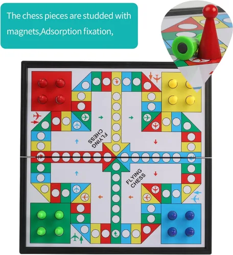 Vista 11 de Andux Juego de mesa portátil plegable magnético de ajedrez volador CXYXQ-03