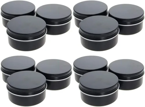 Vista 55 de Othmro Latas redondas de metal de 8.3 onzas, latas de aluminio, contenedores recargables de 8.5 fl oz, botellas de lata con tapa de tornillo