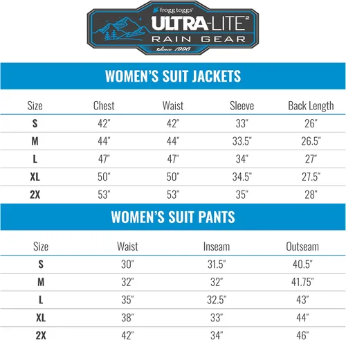 Vista 8 de FROGG TOGGS Womens Standard Ultra-Lite2 Waterproof Breathable Rainsuit
