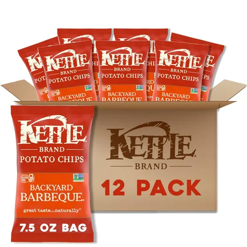 Vista 37 de Kettle Brand Papas Fritas, Backyard Barbeque Kettle Chips, Bolsa de Aperitivos, 1.5 Oz